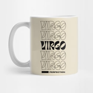 Black Virgo retro design Mug